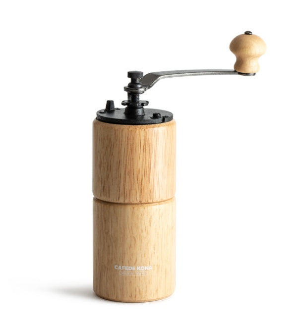 Handcrafted Manual Coffee Grinder | Cast Iron Burr + Beechwood