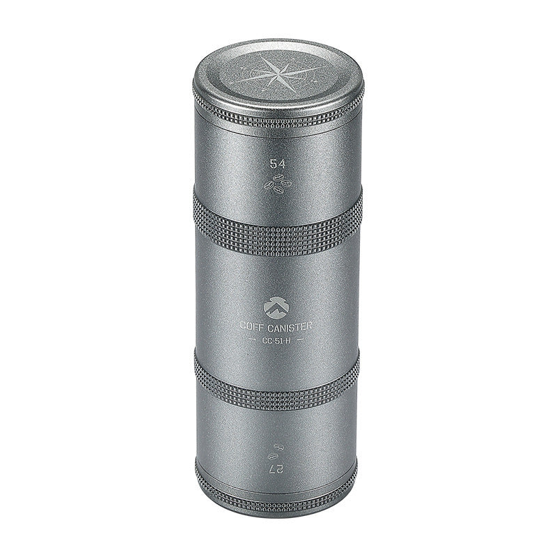 Airtight Aluminum Coffee Canister | Travel Bean Storage