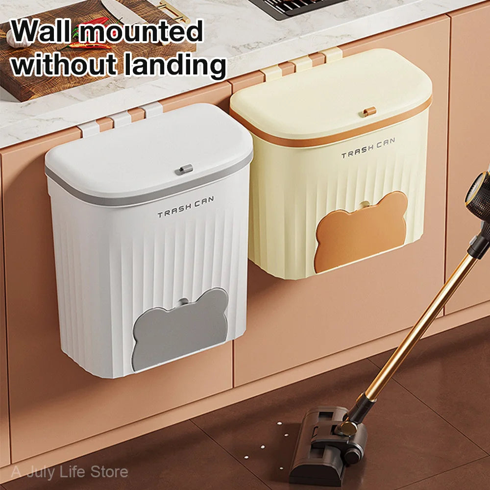 WallBin – Hanging Kitchen Trash Can with Lid (8.5L / 12L)