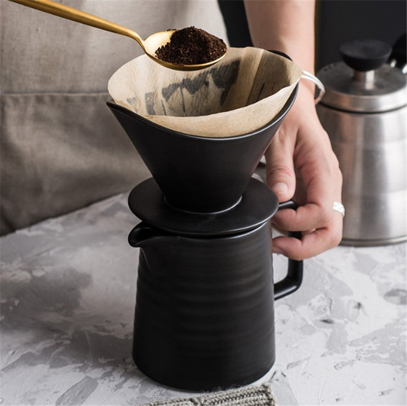 Ceramic V60 Pour Over Dripper | Hand-Crafted Cone Brewer