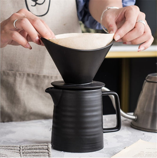 Ceramic V60 Pour Over Dripper | Hand-Crafted Cone Brewer