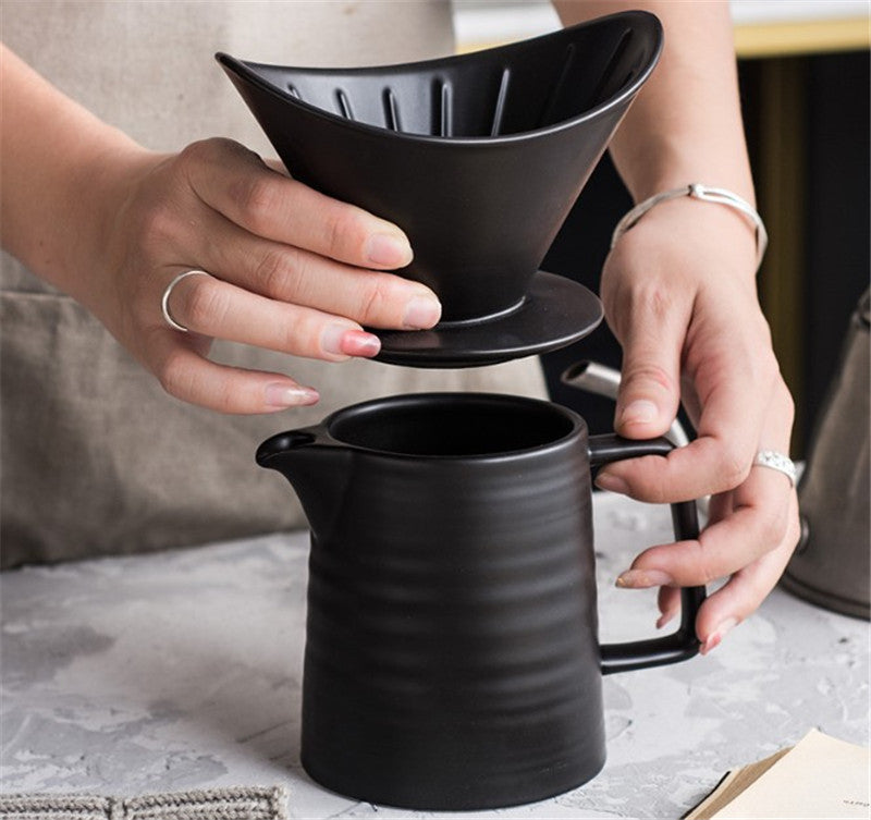 Ceramic V60 Pour Over Dripper | Hand-Crafted Cone Brewer