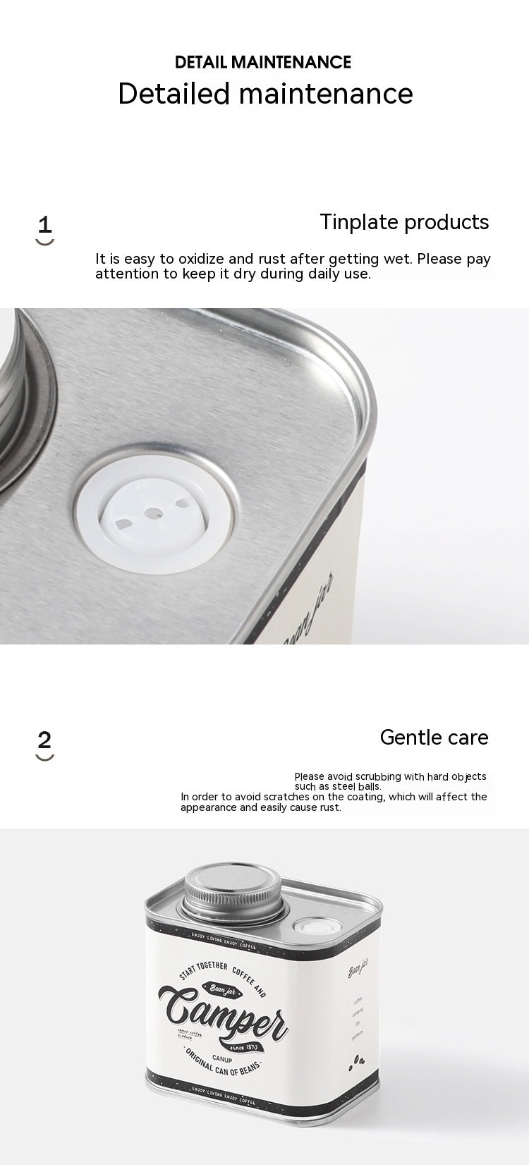 Mini Airtight Coffee Canister | Travel Bean Storage Tin