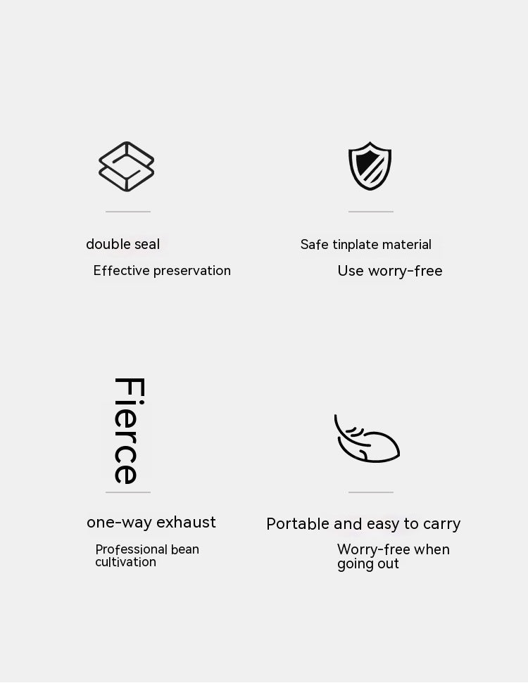 Mini Airtight Coffee Canister | Travel Bean Storage Tin