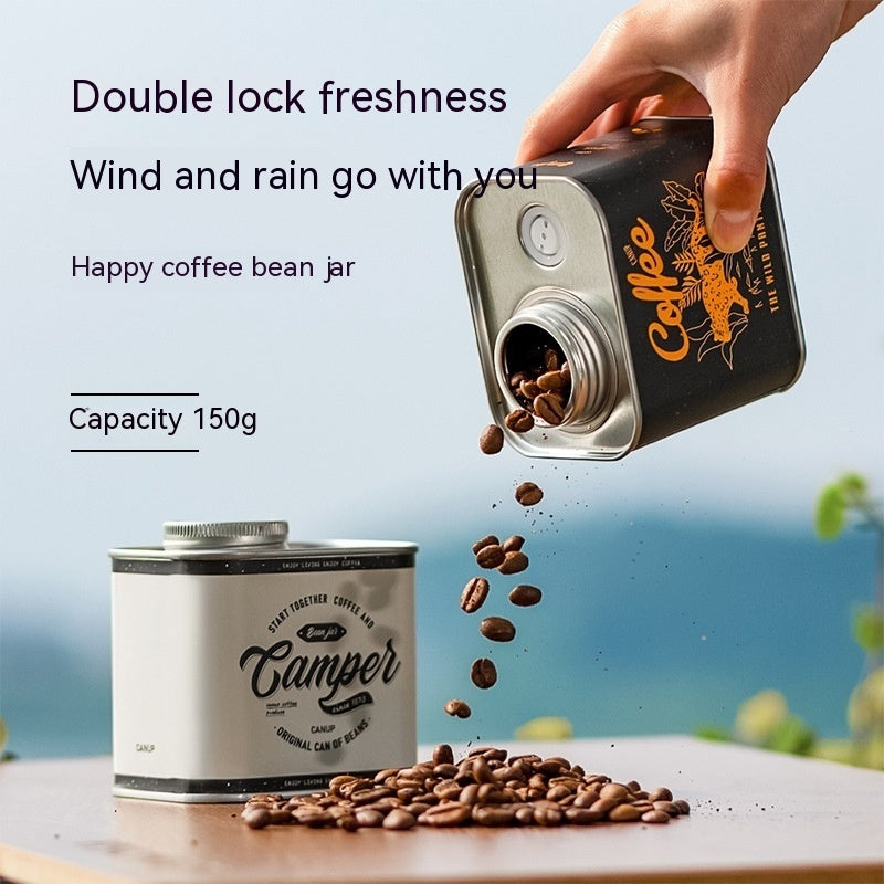 Mini Airtight Coffee Canister | Travel Bean Storage Tin