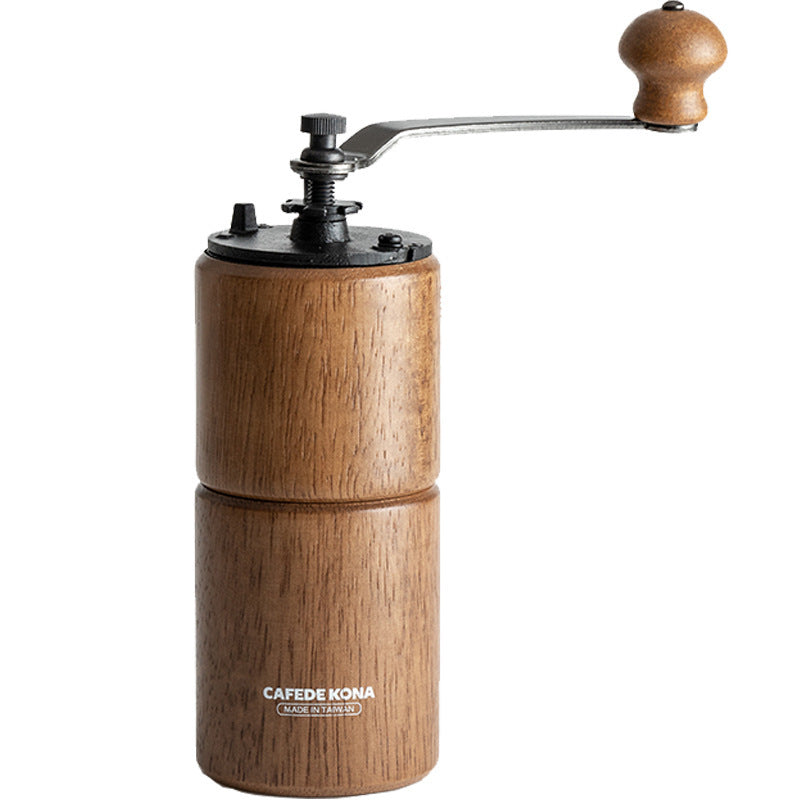 Handcrafted Manual Coffee Grinder | Cast Iron Burr + Beechwood
