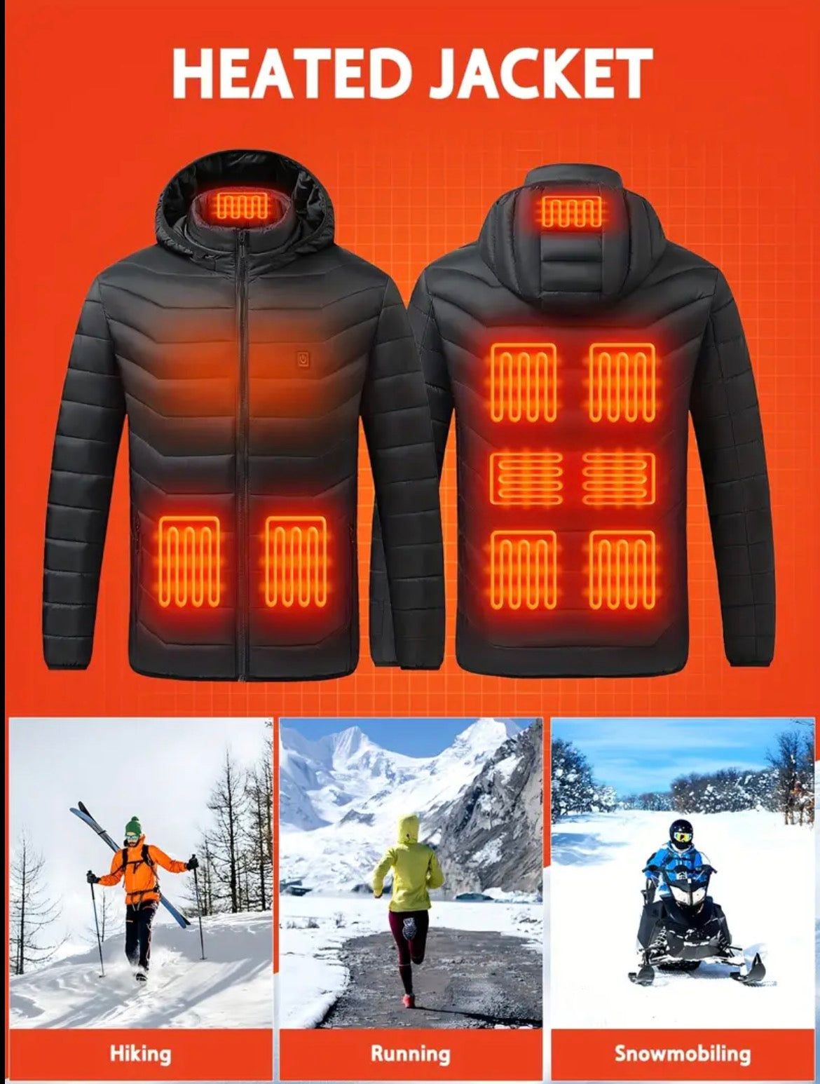 SOLASO Heated Winter Jacket — USB-Powered Thermal Coat