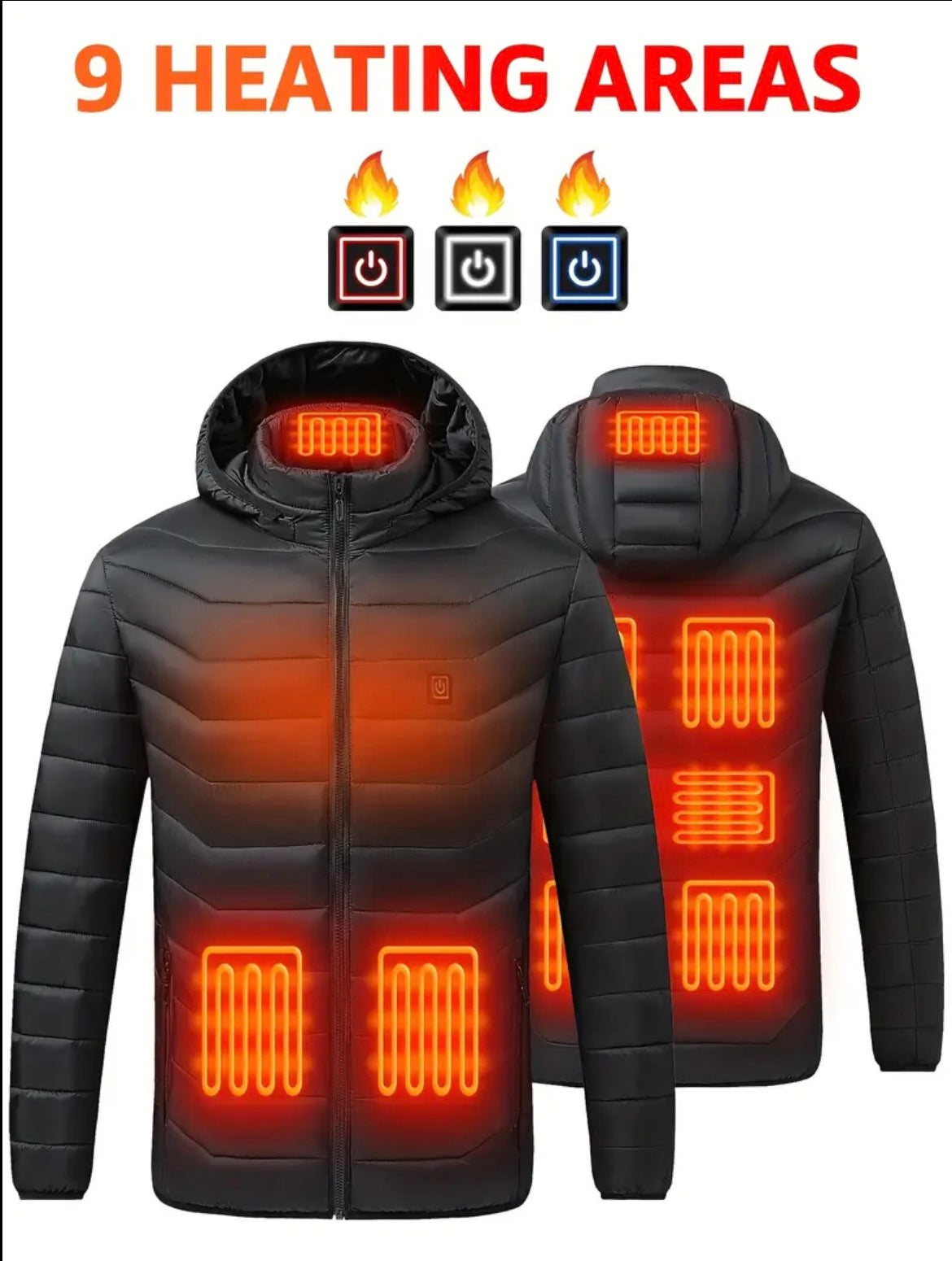 SOLASO Heated Winter Jacket — USB-Powered Thermal Coat