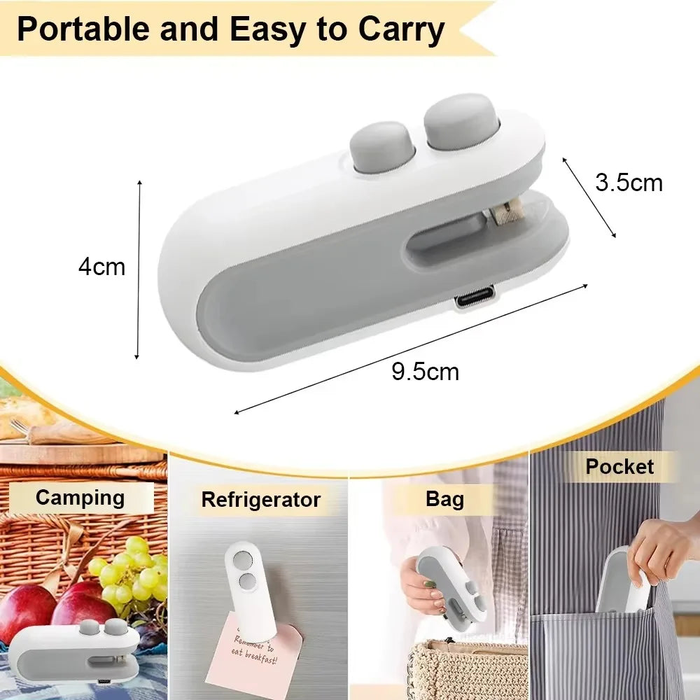 QuickSeal – 2-in-1 USB Heat Sealer with Cutter