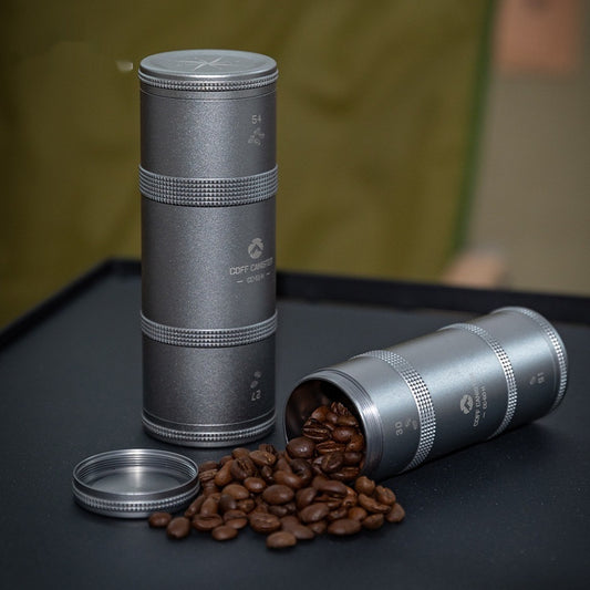 Airtight Aluminum Coffee Canister | Travel Bean Storage