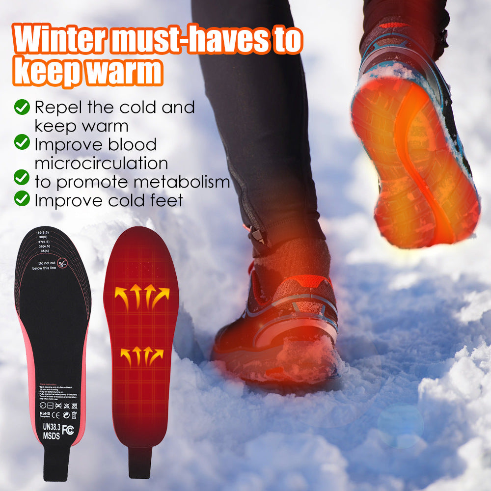 SOLASO Heated Insoles — Rechargeable Winter Boot Warmers