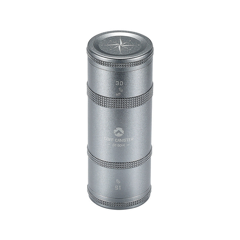 Airtight Aluminum Coffee Canister | Travel Bean Storage